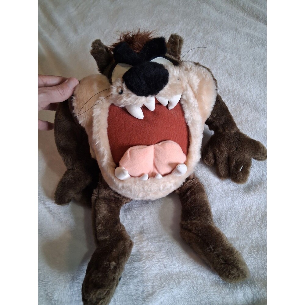 VTG Looney Tunes Taz Tasmanian Devil Ace Novelty Warner 1993 Plush Stuffed 16"